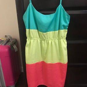 Mini Color Block Dress